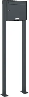 Produktbild von 1er Standbriefkasten Anlage Freistehend RAL 7016 - Anthrazit