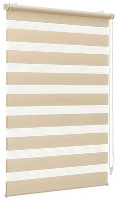 Produktbild von Doppelrollo Klemmfix ohne Bohren für Fenster, 80 cm breit, 80x100 cm, Gelbleinen
