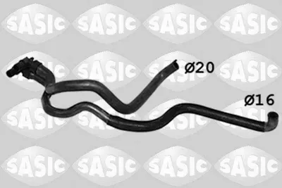Produktbild von SASIC Kühlerschlauch Wasserschlauch passend für PEUGEOT 306 Schrägheck (7A, 7C, N3, N5) 3400194