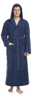 Hauptbild von Herren Bademantel Pacific aus 100% Baumwolle extra lang von Arus in der Farbe Marine