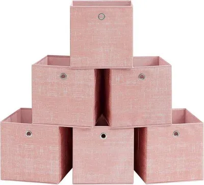 Produktbild von Famanu Aufbewahrungsbox Set von 6 Aufbewahrungsboxen aus Vliesstoff mit Griff