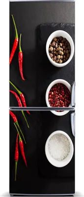 Produktbild von Tulup Kühlschrankdekoration - Magnetmatte - 60 cm x 180 cm - Magnet auf dem Kühlschrank - Gewürze Und Paprika