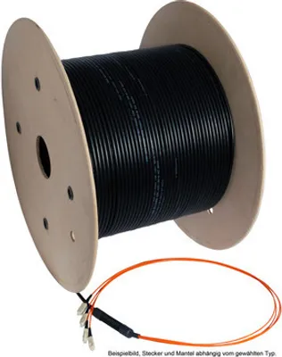 Imagen del producto de Cable troncal U-DQ(ZN)BH 8G 50/125, con conectores LC/LC OM3, longitud 80 metros. Fabricante: EFB-Elektronik (O8322L80OM3)