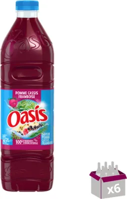 Image de Oasis Pomme Cassis Framboise - 6 x 2 L