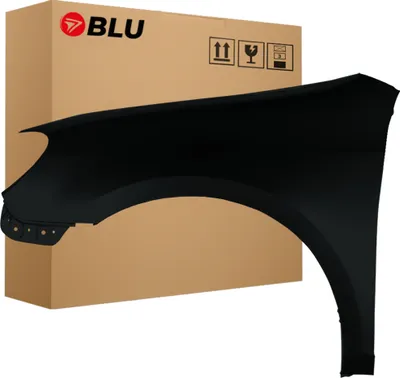 Immagine prodotto di BLU Parafango compatibile con VW Volkswagen GOLF VI 6 Kombi LC9Z Sinistra Schwarz BlackMagic | 2008-2016 | Anteriore | Verniciato | Pronto per il montaggio | Acciaio