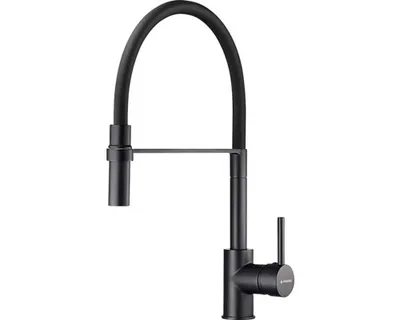 Immagine prodotto di Miscelatore per lavello con braccio flessibile Pyramis Serina nero 090939901