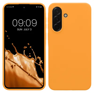 Produktbild von kwmobile Handyhülle für Samsung Galaxy A37 5G Hülle - Case Silikon - Kabelloses Laden - Schutzhülle Cover in Fruity Orange