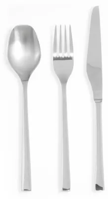 Image de Ensemble de couverts en acier inoxydable 18 pièces Serenk New York, fourchettes, cuillères et couteaux 18/10 polis pour les repas quotidiens et élégants