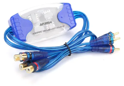 4-Kanal Ground Isolator für Auto, Goldbeschichtete Anschlüsse