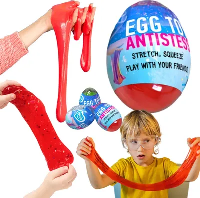 Produktbild von Schleimmasse Kunststoff Sensorisches Anti-Stress-Ei Dehnbarer Schleim 50g 80132