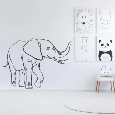 dekorativer Elefant – Decords Wandtattoo, Produktansicht 1