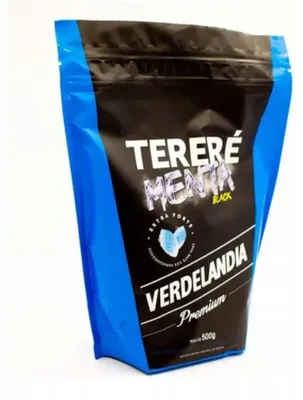 Image de Yerba Mate Verdelandia Terere Menthe Noire Premium, 500g (0,5kg)