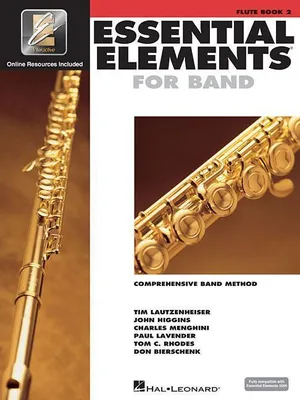Obrázek produktu pro Essential Elements for Band Flute Book 2 W/Eei Comprehensive Flute Method for Beginner and Intermediate Players Includes Online Learning Tools and Play-Along Tracks Hal Leonard Book