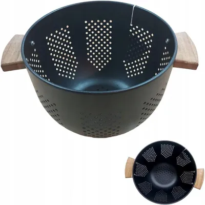Produktbild von MPLCo Sieb Abtropfsieb Schwarz Stahl 22 cm mit Griffen