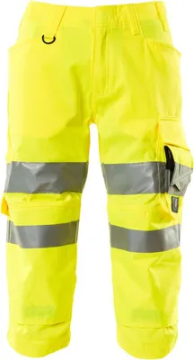Produktbild von Mascot Warnschutz Dreiviertel-Hose SAFE SUPREME mit Knietaschen 17549 Gr. 60 warngelb
