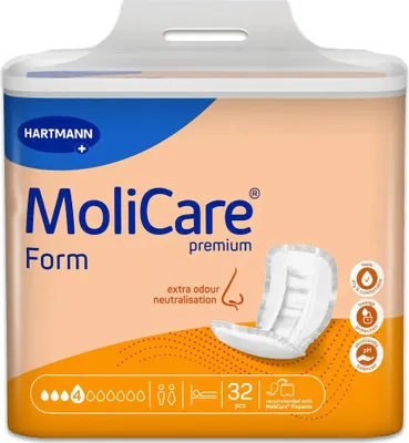 Produktbild von MoliCare® Form 4 Tropfen – 32 Stück für zuverlässigen Schutz bei leichter bis mittlerer Inkontinenz