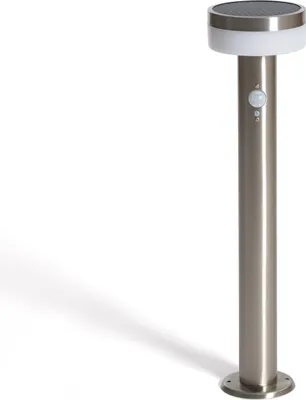 Produktbild von LED Bodenstehleuchte Außen Solar 1.5W 50cm Aluminium mit Bewegungssensor Ashier Silber