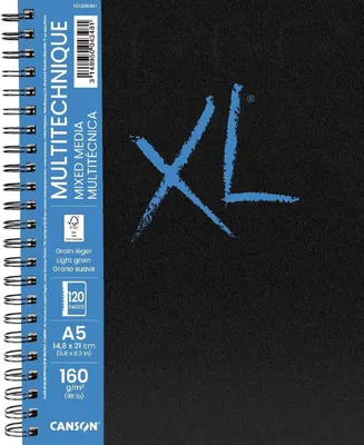 Image de CANSON Carnet de croquis XL BOOK MIXED MEDIA DIN A5 60 feuilles