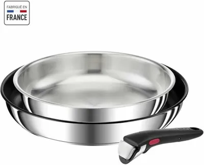 Produktbild von Tefal L9739102, Rund, Edelstahl, Edelstahl, Edelstahl, Schwarz, Abnehmbar
