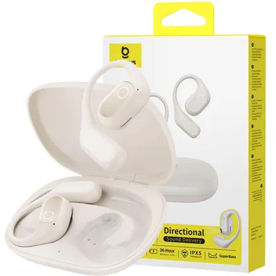 Zdjęcie produktu dla Baseus Słuchawki Bezprzewodowe Douszne Bluetooth 6.0 Z Zausznikami Lekkie