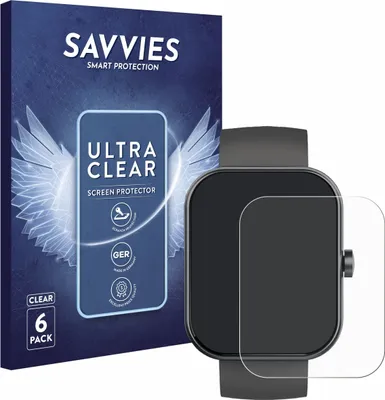 Produktbild von 6x Für Jugeman Y66 / P99 1.96" Schutzfolie Savvies Displayschutz Display Schutz Folie Klar Transparent