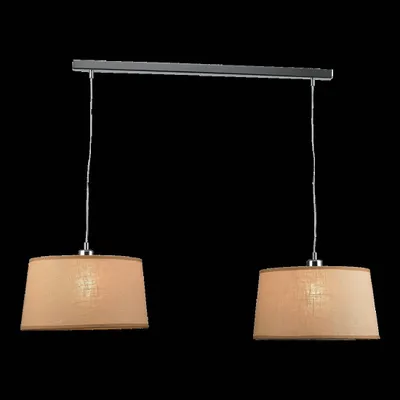 Productafbeelding van SET van 2 lampen, E27/40W, beige. Lengte: 925, Breedte: 325, Hoogte: 1180. Fitting: E27, dimbaar