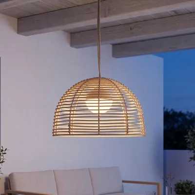 Immagine prodotto di Lampada a sospensione per esterni LED con dimmer IP54 H: max. 322 cm Beige luce bianca calda rotonda 2700 K 900 lm Moderno
