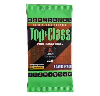 Produktbild von Panini Top Class Euro League Basketball 2024-2025 / 1x Booster je 8x Sammelkarten