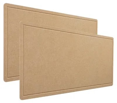Immagine prodotto di Solidchoice - Set di 2 pannelli forati in feltro (80 x 120 cm) - Bacheca autoadesiva