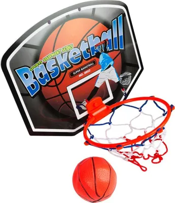Immagine prodotto di Mini tabellone Bodyline con canestro e pallone da basket incluso nella fornitura