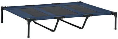 Produktbild von Hundebett Outdoor Hundeliege Katzenbett Metall Oxford-Gewebe Dunkelblau 122X92X23Cm