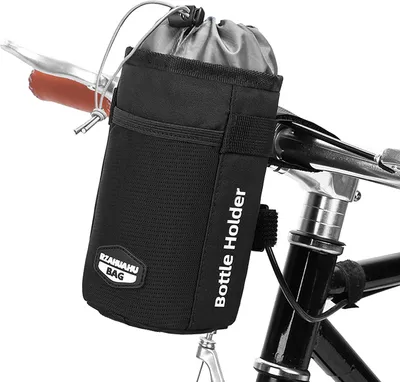 Produktbild von Fahrrad-Wasserflaschenhalter-Tasche, isolierter Fahrradlenker, Getraenke-/Getraenkeaufbewahrung, Kuehltasche, Packtasche fuer Fahrrad, Motorrad, Kinderwagen