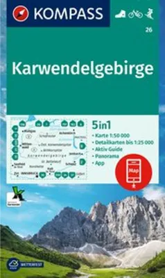 Obrázek produktu pro KOMPASS Turistická mapa 26 Karwendel 1:50 000