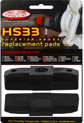 Obrázek produktu pro Kool Stop HS33 sw - Brzdové destičky / náhradní destičky pro Magura HS11, HS22 a HS33