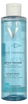 Produktbild von Vichy Pureté Thermale, Makeup Reinigungslotion, Frauen, Empflindliche Haut, Universalhülle, Feuchtigkeitsspendend, Beruhigend, 200 ml, Flasche