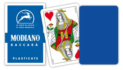 Produktbild von Modiano Baccara Spielkarten Blau F/N Pokerkarten Casino Qualität