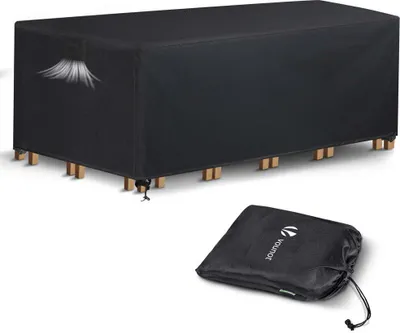 Obrázek produktu pro VOUNOT® Plachta na zahradní nábytek, tkanina Oxford 420D, 242 x 162 x 73 cm, černá