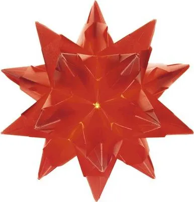 Image de folia Dépliants étoile Bascetta 75 x 75 mm rouge