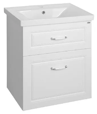 Zdjęcie produktu dla Aqualine Favolo - Szafka pod umywalkę 615x725x440 mm, 2 szuflady, biały mat FV265