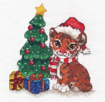 Produktbild von Kreuzstich-Set „Weihnachtswunder“, 14 x 15 cm