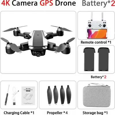 Produktbild von S105 Pro Drohne 4k Gps Profissional Hd Dual Kameras Optischer Fluss Positionieren 5g Wifi Brushless Drohnen Faltbare Quadcopter Spielzeug 2 Batterie