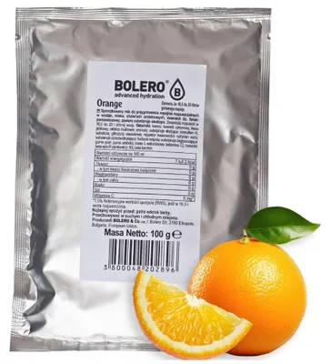 Produktbild von Bolero Drinks 100g Beutel Orange Getränkepulver zuckerfrei Orangengeschmack