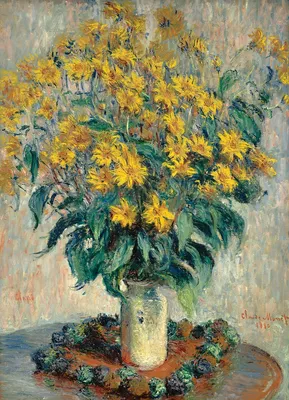 Zdjęcie produktu dla Puzzle 1000 Jerusalem Artichoke Flowers Claude Monet 6000-0319