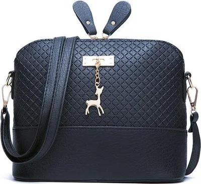 Obrázek produktu pro Dámská kabelka přes rameno - Crossbody - listonoška - Barva černa.
