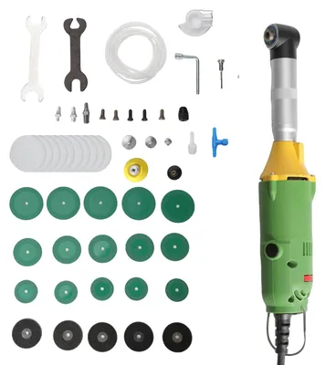 Obrázok produktu pre Elektrická priamouhlá brúska, 6 nastaviteľných rýchlostí, vysoký výkon, 350 W (zelená)