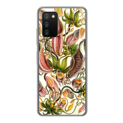 Produktbild von MuchoWow® Handyhülle Schutzhülle Hülle für Samsung Galaxy A03s Nepenthaceae - Künstliche Blumen Silikon Softcase Handy Hülle - Schutz