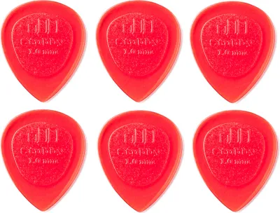 Produktbild von 6x Dunlop Stubby Jazz Plektren - 1,00 mm - rot
