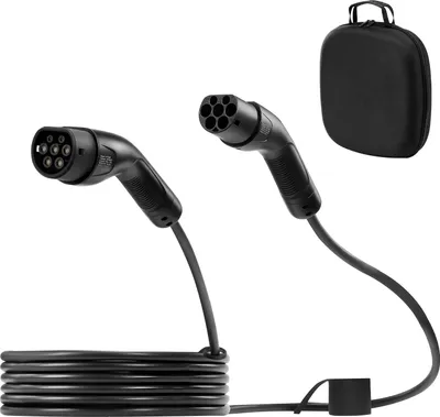 Obrázek produktu pro SucceBuy nabíjecí kabel typu 2, 16 A, 7 m, až 11 kW, prodlužovací kabel pro elektromobily, kompatibilní s nabíječkami typu 2, 3fázový střídavý proud, 480 V, 50 Hz, IP65, nabíjecí kabel do auta s přepravní taškou