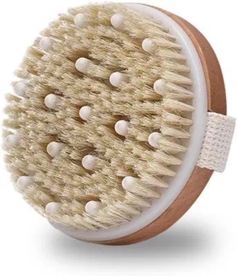 Productafbeelding van Droogborstel Lymfedrainage & Cellulitis | Natuurlijke Massageborstel Lichaa