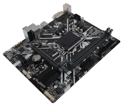 Obrázek produktu pro Základní deska B365M D2VX SI, formát ATX, podpora DDR4 (2 sloty DIMM), určená pro stolní počítače. Podporuje procesory Intel Core 9. a 8. generace, stejně jako procesory Intel Core i9, i7, i5, i3, Pentium a Celeron